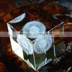 3D Laser Crystal Cube ,block thumbnail-1