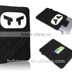 Black Color 9.7 Inch Wool Felt Tablet Case Cute Cartoon Naruto Bag Tablet Sleeve Tablet Pouch thumbnail-1