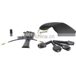 4/4 Violin Chin Rest Chinrest With Tuning Peg Tailpiece Fine Tuner Tailgut Endpin Violin Accessory Kit thumbnail-1
