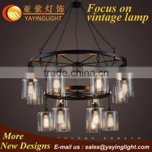 European Style Chandelier,glass 8+6 Lights Pendant Lamp,vintage Luxury Chandelier thumbnail-1