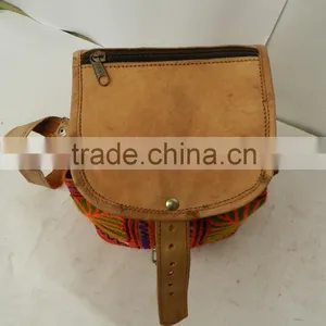 Real Goatleather Messenger Bag/shoulder Bag With Hand Crafted Embroidery thumbnail-2