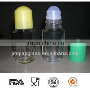 50ml Clear Glass Roll on Deodorant Bottle thumbnail-1