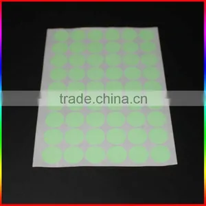 Fluorescence Orange Paper Circle Sticker thumbnail-2
