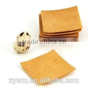 Mini Bamboo Wooden Square Macarons Petits Fours Serving Dish Plate thumbnail-2