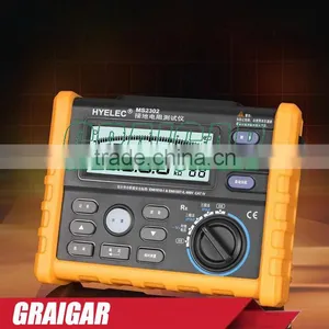 Digital Earth Ground Resistance Voltage Meter Tester 100 Groups Data Storage 1-4K Ohm 50V AC HYELEC MS2302 thumbnail-1