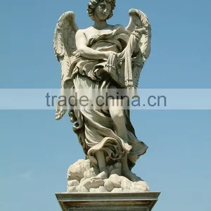 Sandstone Carved Outdoor Large Angel Statues thumbnail-1