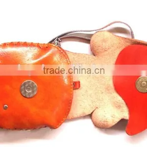 Wholesale High Quality Pure Hand-made Genuine Leathter Animal Coin Purse thumbnail-3