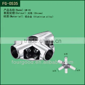 Metal 3 Ways Tube Connector & Joint thumbnail-1