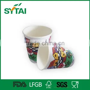 Colorful Disposable Cute Ripple Wall Paper Cup thumbnail-3