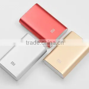 Original Xiaomi 5V 2A 10000mAh Super Mini Power Bank for Smartphone Tablet PC Silver thumbnail-1