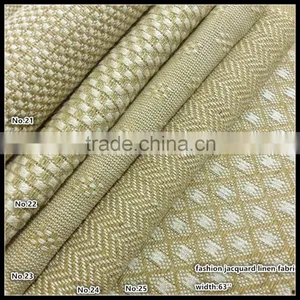 the High Quality Jacquard Sofa 100% Pure Natural Linen Fabric thumbnail-1