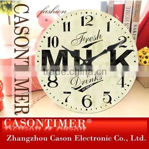 Cason Interior Decoration Wooden Wall Clock thumbnail-2