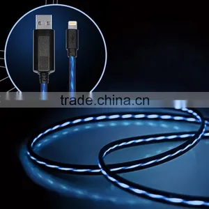 Dynamic Usb Cable EL Cable LED Usb Cable Charger Cable Made in China thumbnail-1