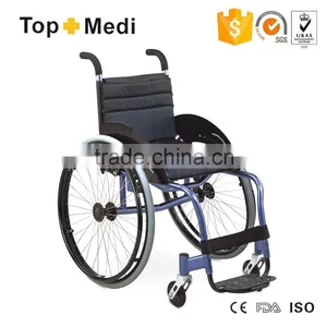 Lightweight Leisure Sport Wheelchair for Disable People With Competitive Price thumbnail-1