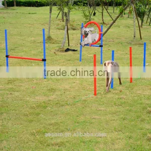 PawHut Adjustable Pet Agility Training Equipment Dog Play Run Jump Obedience Training Set thumbnail-1