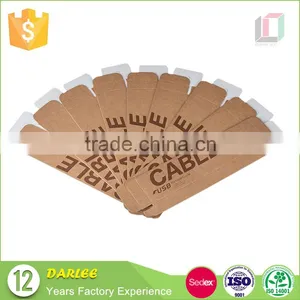 Custom Logo Printed Recyclable Kraft Paper Usb Cable Paper Package Boxes thumbnail-4