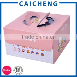 Custom Foldable Kraft Cake Paper Box With Window thumbnail-4