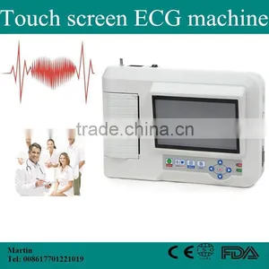 High Quality Price of Portable 6-channel Software Electrocardiograph Color Touch Screen ECG Machine EKG Machine EKG-923-Shelly thumbnail-1