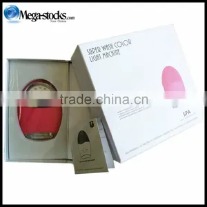 LED Light Waterproof Face Washing Vibration Facial Cleanser Silica Gel Brush With USB Charge thumbnail-1
