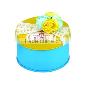 Gift Box With SGS Mark,round Tin Gift Box,round Tin Can for Gift,small Metal Box thumbnail-1