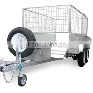 12x5ft Hot Dipped Galvanized 3.5 Ton Heavy Duty Hydraulic Tipper Box Trailer thumbnail-3