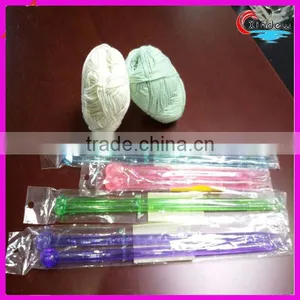 Plastic Needles Fancy Yarn Colorful Knitting 100% Cotton Yarn thumbnail-1
