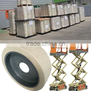 Mec 8812 Aerial Work Platform Non-marking Rubber Tire Wheel 14x4 1/2 thumbnail-2