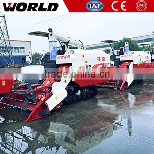 Full Feed Combine Mini Rice Harvester With Rubber Track thumbnail-2