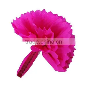 Decorative Hanging Pom Poms Pink White Tissue Paper Flowers for Wedding, Baby Shower Birthday,Party Decorations thumbnail-3