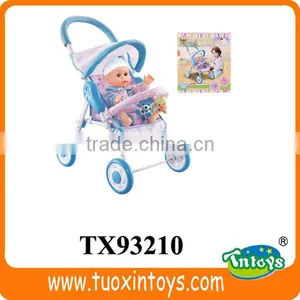 Doll With Trolley, Baby Doll Stroller With Car Seat, Doll Stroller Toy thumbnail-1