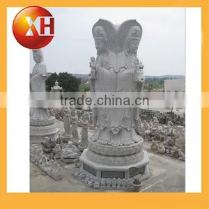 Hand Carved Paintings of Buddha Faces Statue for Garden Decoration thumbnail-6
