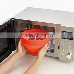 Foldable Silicone Popcorn Maker Microwave Popcorn With Lid thumbnail-1