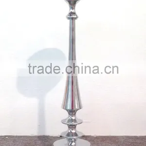 Aluminum Mirror Finish Tall Pillar Holder Candle Holder thumbnail-1