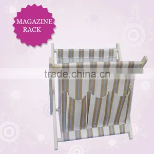 Handmade Newspaper Holder Display Basket Timber, Wooden Magazine Rack, Home Furniture thumbnail-5