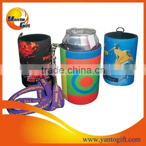 Neoprene Drink Cooler With Lanyard thumbnail-1