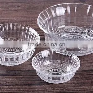Glass Bowl on Stand Glass Bowl Lid Set Glass Bowl Jar thumbnail-2