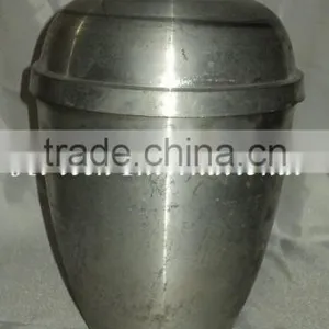 Polished Aluminum Cremation Urn,Adult Cremation Urn,Metal Cremation Urns,Antique Cremation Urns thumbnail-1