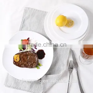 Hotel and Restaurant White Ceramic Plate Creative New Design Dinner Plates thumbnail-1