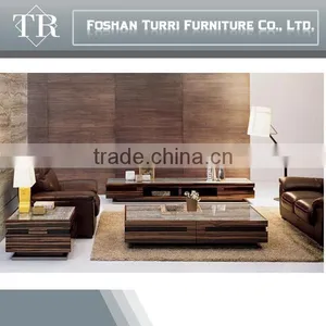 Modern Marble Travertine Top Hardware Base Coffee Table thumbnail-2