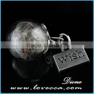 Vintage Style Jewelry Antiqued Bronze Flower Cap Bail Wish Vial Drop Glass Bottle Pendant Vial thumbnail-2