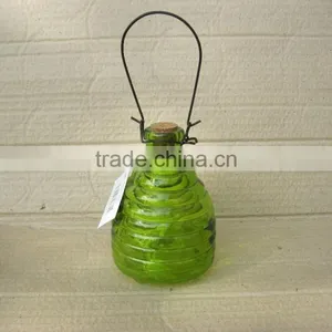 3 Sizes Colored Glass Wasp Trap Hanging Glass Bee Catcher, Glass Pest Catcher thumbnail-5