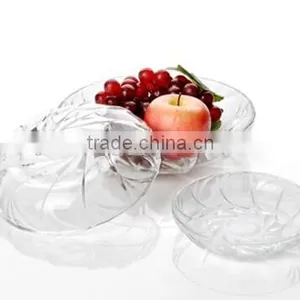 4.5" Mini Clear Glass Charge Plate thumbnail-1