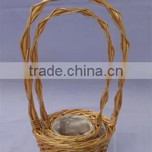 Small Willow Christmas Flower Basket thumbnail-1