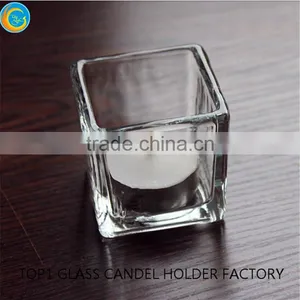 Sprayed Squre Glass Decor Wedding Table Decorations thumbnail-3