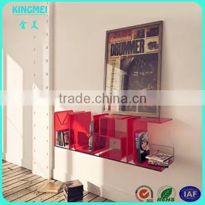 Custom Best Quality Clear Acrylic Plexiglass Bookshelf thumbnail-6