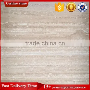 Polished Beige Stone Italian Travertine Marble Tiles and Slabs thumbnail-4