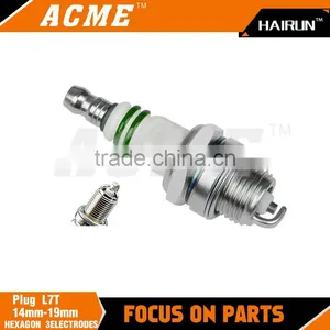 Chainsaw PLUG L7T 14mm-19mm HEXAGON 3ELECTRODES SPARK PlugS thumbnail-1