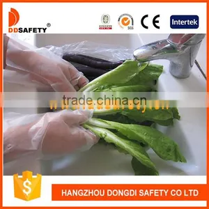 DDSAFETY 2017 HDPE Disposable Glove Cheap Wholesale Plastic PE Disposable Glove thumbnail-2