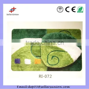3pcs Bathroom Mat Anti-slip With Toliet Seat Cover thumbnail-1