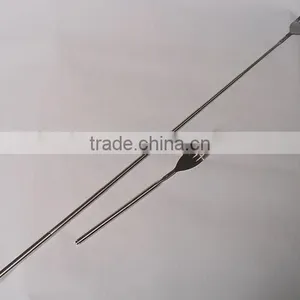 Funny Tableware , Stainless Steel Extendable Fork and Spoon for BBQ thumbnail-1